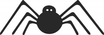 Halloween spider - DXF SVG CDR Cut File, ready to cut for laser Router plasma